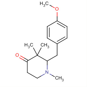 2-(4-Methoxybenzyl)-1,3,3-trimethyl-4-piperidone Structure,88532-25-6Structure