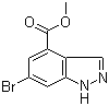 1H-Indazole-4-carboxylic acid, 6-bromo-, methyl ester Structure,885518-49-0Structure