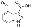 4-甲酰基-1H-吲唑-3-羧酸结构式_885519-90-4结构式