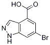 6-Bromo-(1h)indazole-4-carboxylic acid Structure,885523-08-0Structure