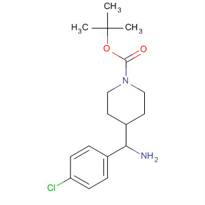 4-[氨基(4-氯苯基)甲基]哌啶-1-羧酸叔丁酯结构式_885595-32-4结构式