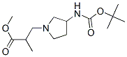 3-(3-Boc-amino-pyrrolidin-1-yl)-2-methyl-propionic acid methyl ester Structure,886364-48-3Structure