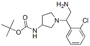 3-N-boc-amino-1-[2-amino-1-(2-chloro-phenyl)-ethyl]-pyrrolidine Structure,886364-64-3Structure