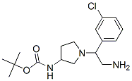 3-N-boc-amino-1-[2-amino-1-(3-chloro-phenyl)-ethyl]-pyrrolidine Structure,886365-07-7Structure