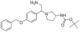 3-N-boc-氨基-1-[2-氨基-1-(4-苄氧基苯基)-乙基]-吡咯烷结构式_886365-19-1结构式