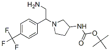 3-N-boc-氨基-1-[2-氨基-1-(4-三氟甲基苯基)-乙基]-吡咯烷结构式_886365-38-4结构式