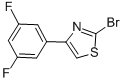 2-Bromo-4-(3,5-difluorophenyl)thiazole Structure,886367-95-9Structure