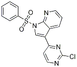 3-(2-氯嘧啶-4-基)-1-(苯基磺酰基)-1H-吡咯并[2,3-b]吡啶结构式_886547-96-2结构式