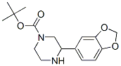 3-苯并[1,3]二氧杂环戊烯-5-甲哌丙嗪-1-羧酸叔丁酯结构式_886769-95-5结构式