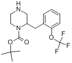 1-Piperazinecarboxylic acid, 2-[[2-(trifluoromethoxy)phenyl]methyl]-, 1,1-dimethylethyl ester Structure,886773-88-2Structure