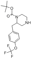 1-Piperazinecarboxylic acid, 2-[[4-(trifluoromethoxy)phenyl]methyl]-, 1,1-dimethylethyl ester Structure,886774-16-9Structure