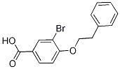 3-Bromo-4-(phenethyloxy)benzoic acid Structure,887029-51-8Structure