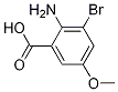 3-Bromo-5-methoxyanthranilic acid Structure,887577-86-8Structure