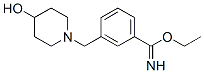 3-(4-Hydroxy-piperidin-1-ylmethyl)-benzimidic acid ethyl ester Structure,887578-17-8Structure