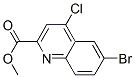 2-Quinolinecarboxylic acid, 6-bromo-4-chloro-, methyl ester Structure,887587-50-0Structure