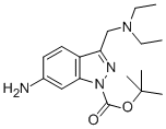 6-Amino-3-diethylaminomethyl-indazole-1-carboxylicacidtert-butylester Structure,887590-89-8Structure