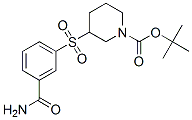 3-(3-氨基甲酰基苯磺酰基)-哌啶-1-羧酸叔丁酯结构式_887591-29-9结构式