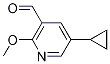 5-Cyclopropyl-2-methoxynicotinaldehyde Structure,888499-98-7Structure