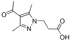 3-(4-Acetyl-3,5-dimethyl-1H-pyrazol-1-yl)propanoic acid Structure,890596-67-5Structure