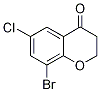 8-Bromo-6-chloro-2,3-dihydro-4h-chromen-4-one Structure,890839-47-1Structure