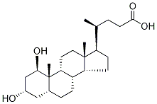 (1Beta,3alpha,5beta)-1,3-dihydroxy-cholan-24-oic acid Structure,89238-74-4Structure