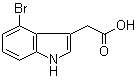 1H-Indole-3-aceticacid,4-bromo-(9ci) Structure,89245-41-0Structure