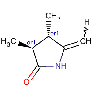 反式-(9ci)-3,4-二甲基-5-亚甲基-2-吡咯烷酮结构式_89267-84-5结构式