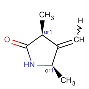 顺式-(9ci)-3,5-二甲基-4-亚甲基-2-吡咯烷酮结构式_89267-86-7结构式