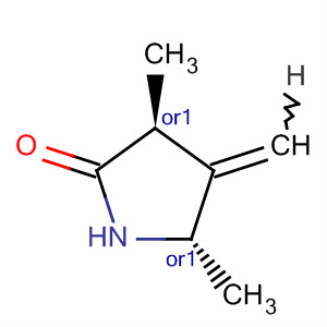 反式-(9ci)-3,5-二甲基-4-亚甲基-2-吡咯烷酮结构式_89267-87-8结构式