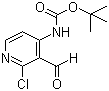 N-(2-chloro-3-formyl-4-pyridinyl)carbamic acid 1,1-dimethylethyl ester Structure,893423-62-6Structure