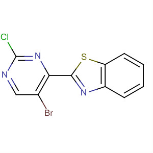 2-(5-Bromo-2-chloro-4-pyrimidinyl)benzothiazole Structure,893433-77-7Structure