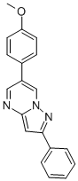 6-(4-Methoxy-phenyl)-2-phenyl-pyrazolo[1,5-a]pyrimidine Structure,893613-49-5Structure