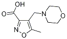 5-Methyl-4-(4-morpholinylmethyl)-3-isoxazolecarboxylic acid Structure,893750-08-8Structure