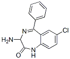 3-氨基-7-氯-5-苯基-1,3-二氢-苯并[e][1,4]二氮杂-2-酮结构式_894-77-9结构式