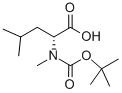 Boc-N-methyl-D-leucine Structure