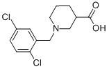 1-(2,5-Dichlorobenzyl)piperidine-3-carboxylic acid Structure,896045-33-3Structure