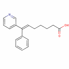 (E)-7-phenyl-7-(pyridin-3-yl)hept-6-enoic acid Structure,89667-40-3Structure