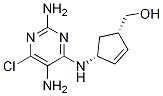 (1S,4r)-rel-4-[(2,5-diamino-6-chloro-4-pyrimidinyl)amino]-2-cyclopentene-1-methanol Structure,896716-96-4Structure