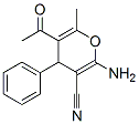 5-乙酰基-2-氨基-6-甲基-4-苯基-4H-吡喃-3-甲腈结构式_89809-89-2结构式