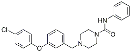 4-[[3-(4-Chlorophenoxy)phenyl]methyl]-n-phenyl-1-piperazinecarboxamide Structure,898236-09-4Structure