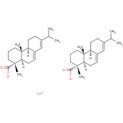 松香钙结构式_9007-13-0结构式