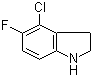 4-Chloro-5-fluoro-2,3-dihydro-1h-indole Structure,903551-32-6Structure