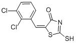 (5E)-5-(2,3-Dichlorobenzylidene)-2-mercapto-1,3-thiazol-4(5H)-one Structure,90407-17-3Structure