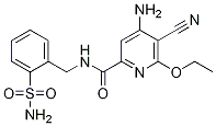 4-氨基-N-[[2-(氨基磺酰基)苯基]甲基]-5-氰基-6-乙氧基-2-吡啶羧酰胺结构式_904311-05-3结构式