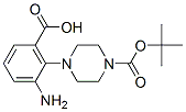 4-(2-氨基-6-羧基苯基)-哌嗪-1-羧酸叔丁酯结构式_904818-03-7结构式