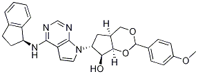 (4As,6r,7s,7ar)-6-[4-[[(1s)-2,3-dihydro-1h-inden-1-yl]amino]-7h-pyrrolo[2,3-d]pyrimidin-7-yl]hexahydro-2-(4-methoxyphenyl)-cyclopenta-1,3-dioxin-7-ol Structure,905580-87-2Structure