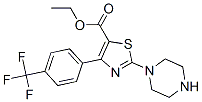 5-Thiazolecarboxylic acid, 2-(1-piperazinyl)-4-[4-(trifluoromethyl)phenyl]-, ethyl ester Structure,905807-67-2Structure