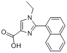 1-Ethyl-2-naphthalen-1-yl-1h-imidazole-4-carboxylic acid Structure,906477-11-0Structure