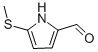 1H-Pyrrole-2-carboxaldehyde,5-(methylthio)- Structure,90724-50-8Structure