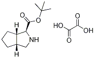 (1S,3aR,6aS)-八氢环戊烯并[c]吡咯-1-羧酸叔丁酯草酸盐结构式_907606-68-2结构式